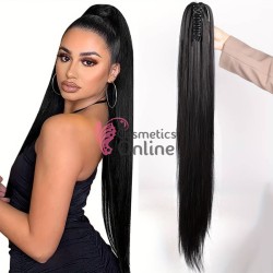 Extensie de par coada dreapta cu cleste 70 cm Brunet (Negru) 20331B